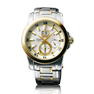 Shopping Seiko Premier Kinetic Perpetual 7D56 Men copy watch SNP094P1 for sale